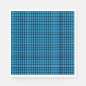 Türkis Kariert Napkins Serviette (Vorderseite)