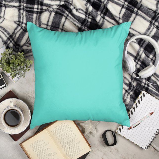 Türkis Kissen (Turquoise Throw Pillow)
