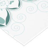 Türkis-Kunst-Deko-Entwurf Kurzer Tischläufer (Ecke)