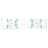 Türkis-Kunst-Deko-Entwurf Kurzer Tischläufer (Horizontal)