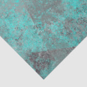 Türkis-Kupfer-Petina Decoupage Baclgring Seidenpapier (Detail)