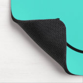 Türkis Lächeln Mousepad (Ecke)