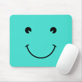 Türkis Lächeln Mousepad (Mit Mouse)