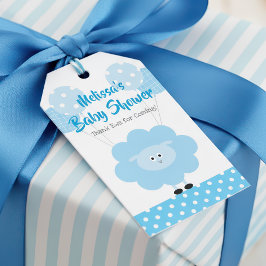 Türkis Lamb Boy Babydusche Niedlich Moderne Kawaii Geschenkanhänger
