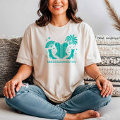 Türkis Las Vegas Showgirl Brautjungfer Junggeselli T-Shirt