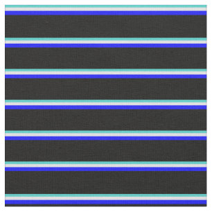 Türkis, Lavendel, Blau und Schwarz Farbmuster Stoff