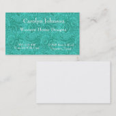 Türkis-Leder-Druck-Western-Geschäfts-Karte Visitenkarte (Vorne/Hinten)