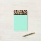Türkis-Lehrer Leopard Post IT-Notes Geschenk Post-it Klebezettel (Auf Schreibtisch)