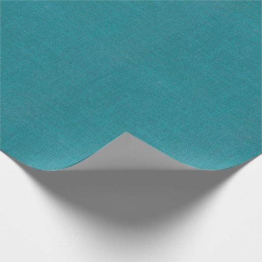Türkis-Leinwand-Beschaffenheit Geschenkpapier (Ecke)
