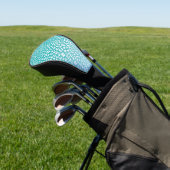 Türkis Leopard Print Golf Headcover (In SItu)