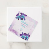 Türkis Lila Blue Dendrobium Orchid Wedding Geschenkanhänger (Beispiel)