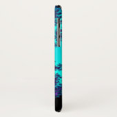 Türkis-lila Fraktal-Spitze iPhone X Kasten Case-Mate iPhone Hülle (Hinten/Links)