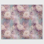 Türkis Lila Geschenkpapier (Flach)