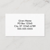 Türkis Lila Ombre Visitenkarte (Rückseite)