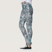 Türkis-Lilie Leggings (Links)