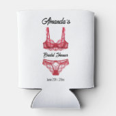 Türkis-Lingerie-Brautparty Dosenkühler (Rückseite)