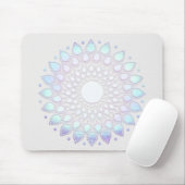 Türkis Lotus Blume Mandala Mousepad (Mit Mouse)
