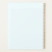 Türkis Lotus Blume Mandala Planer (Rückseite)