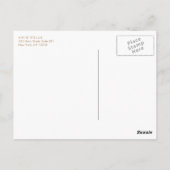 Türkis Lotus Floral Mandala Postcard Postkarte (Rückseite)