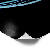 Türkis Lotus Poster (Ecke)