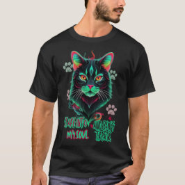 Türkis Magenta Whiskers T-Shirt