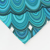 Türkis-Mandala Fleecedecke (Ecke)