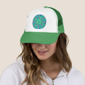 Türkis-Mandala Truckerkappe (Beispiel)