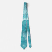 Türkis Marble Abstrakt Neck Tie Krawatte (Vorderseite)