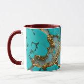 Türkis Marmor mit goldenen Adern Tasse (Links)