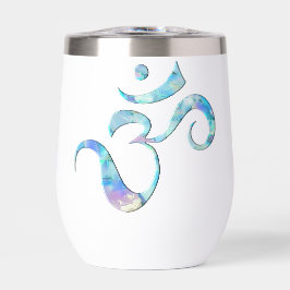 Türkis marmoriertes Om