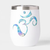 Türkis marmoriertes Om (Rückseite)