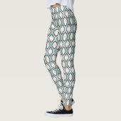 Türkis-Marokkaner-Muster Leggings (Links)