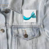 Türkis-Meerjungfrau-Schwanz Button (Beispiel)