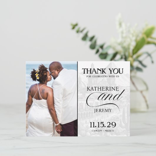 Türkis-Mexiko-Pass Dankeskarte (Stehend Vorderseite)