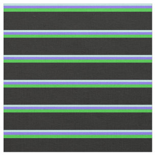 Türkis, Mittelschiefer Blau, Kalkgrün und Schwarz Stoff