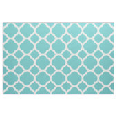 Türkis Moderne Quatrefolie Große Größe Stoff (Fat Quarter (45,7 x 55,9 cm))