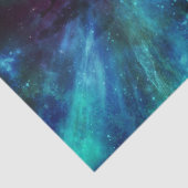 Türkis N Lila Nebel Seidenpapier (Ausschnitt)