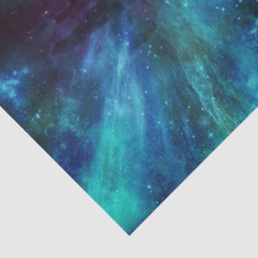 Türkis N Lila Nebel Seidenpapier (Ausschnitt)