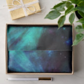 Türkis N Lila Nebel Seidenpapier (Geschenk)