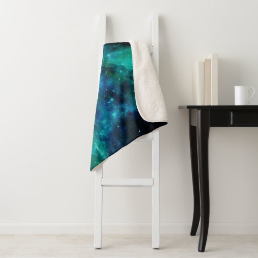 Türkis N Lila Nebel Sherpadecke (Beispiel)