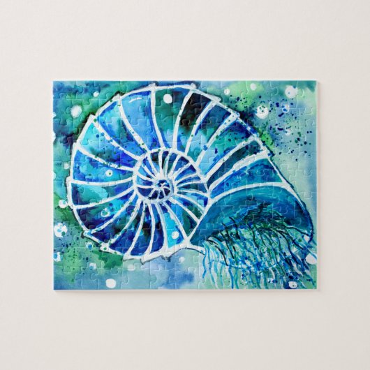 Türkis Nautilus Puzzle (Horizontal)