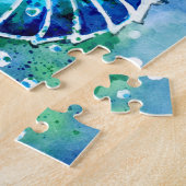 Türkis Nautilus Puzzle (Seite)