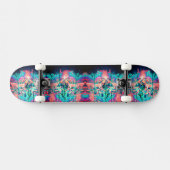 Türkis Neon Melt Skateboard (Horizontal)