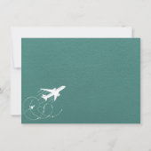 Türkis New York City Passport Dankeskarte (Rückseite)