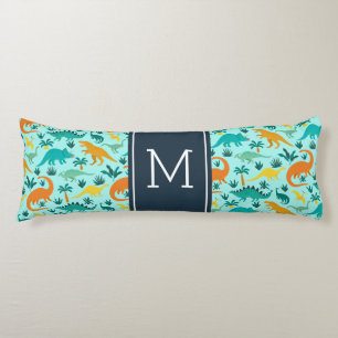 Türkis Niedlich farbiges Dinosaurier-Muster Kid Seitenschläferkissen