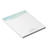 Türkis Notizblock (angewinkelt)