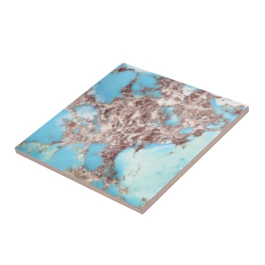 Türkis-Nugget Fliese (Seite)