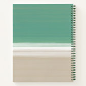 Türkis Ocean Beach Name Modernes Rezept Notizblock (Rückseite)