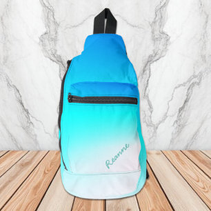 Türkis Ombre Crossbody Bag