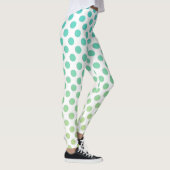 Türkis Ombre Dots Leggings (Rechts)